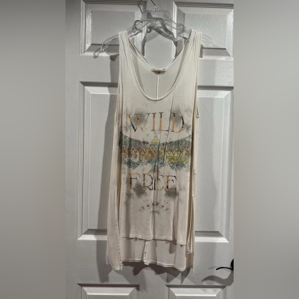 Wild & Free Graphic Tunic length Tank Top
